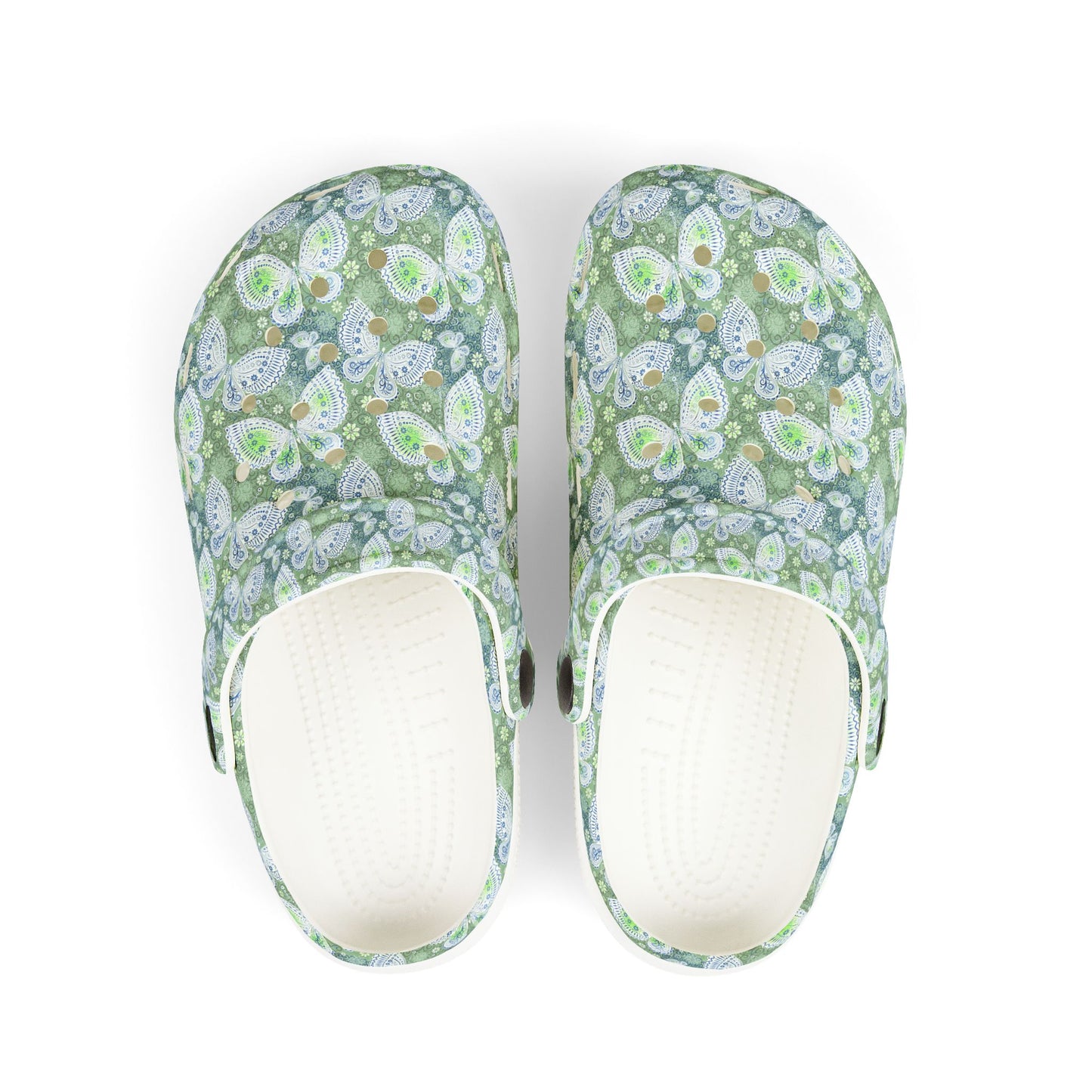 Butterfly Pattern Kids' Clogs - Fun & Comfortable Footwear for Play, Spring, Summer, Gardening, Beach Days, Gifts