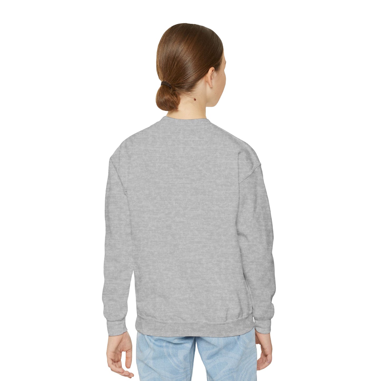 Cool Tiger Youth Crewneck Sweatshirt, Cute Animal Apparel, Teen Style, Gift for Kids, Casual Wear