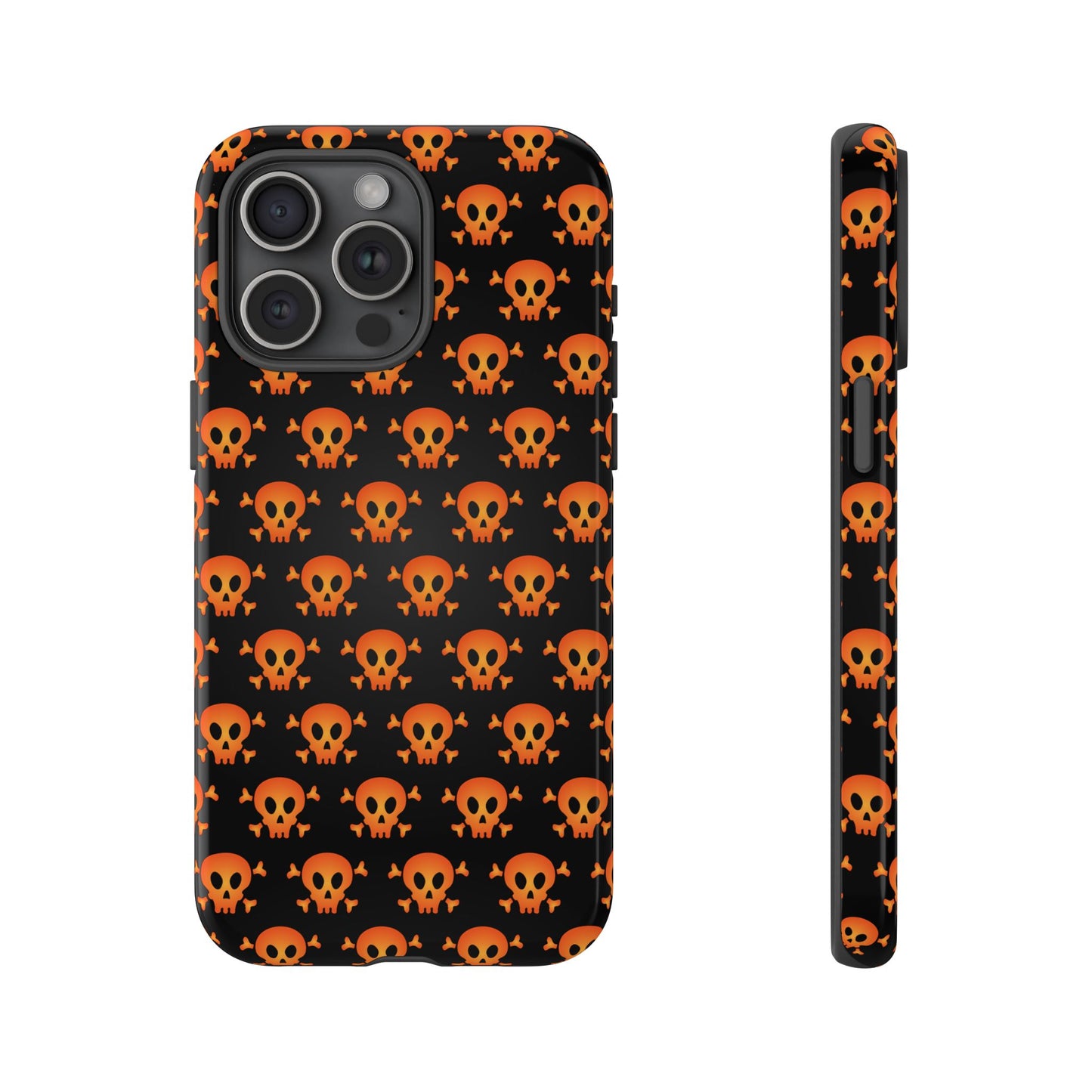 Halloween Skull Phone Case, Spooky Mobile Cover, Trick or Treat Accessory, Goth Gift, Skull Pattern Design