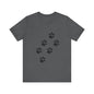 Paw Print Short Sleeve Tee | Unisex Animal Lover Shirt, Pet Owner Gift, Casual Wear, Gifts for Dog Lovers, Comfortable T-Shirt