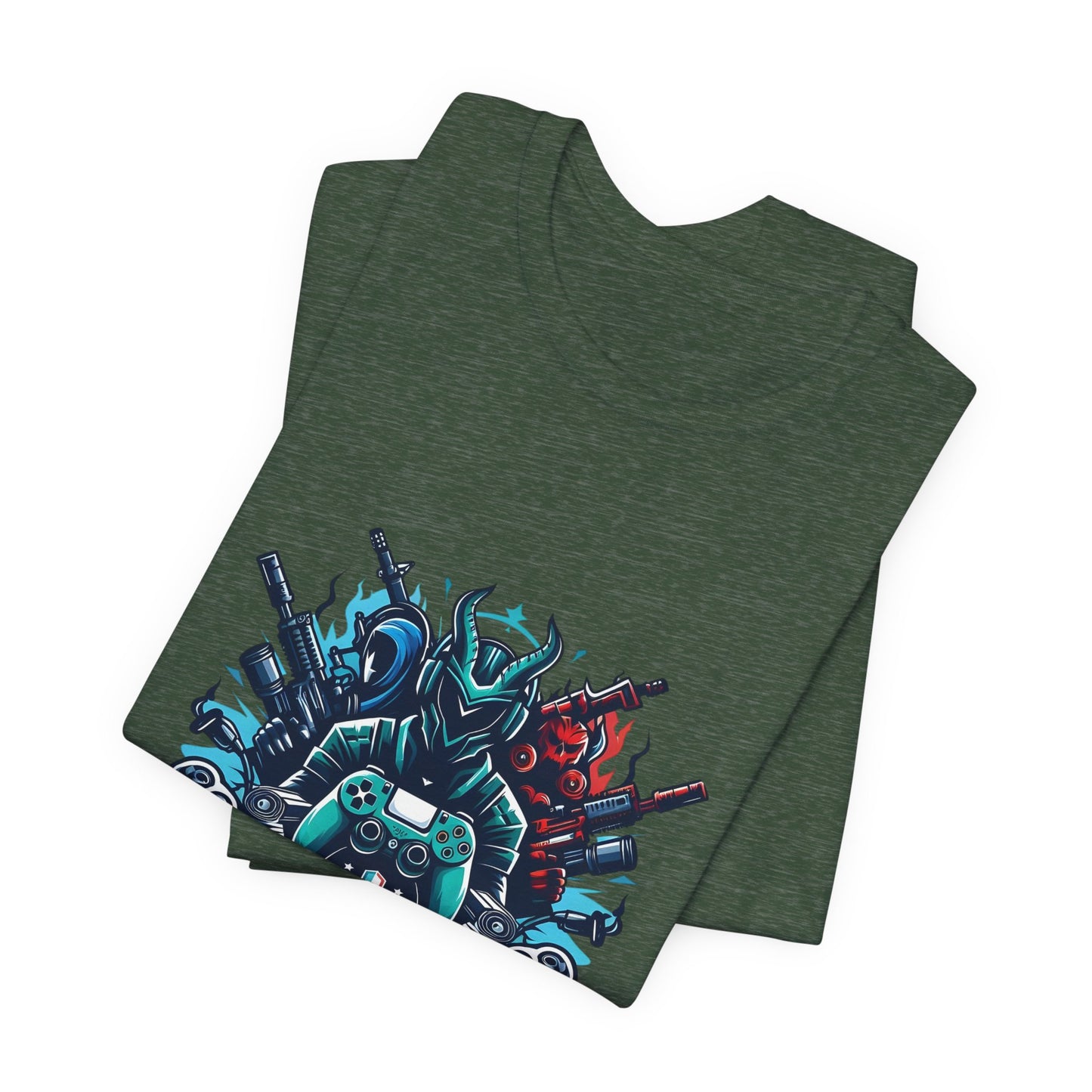 Gaming Controller Emblem Tee — Esports Gamer Graphic T-Shirt