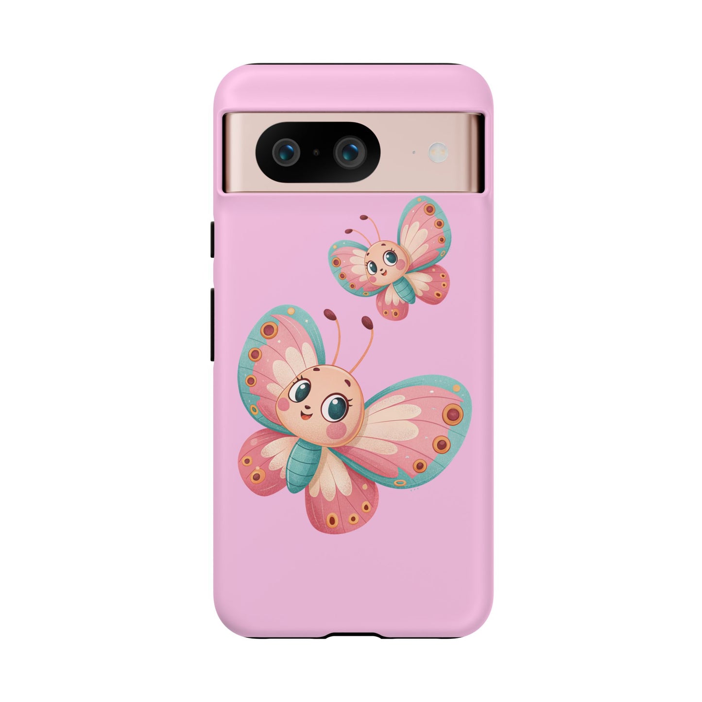 Cute Butterfly Phone Case, Tough Phone Cover, Girly Phone Accessory, Unique Gift for Her, Kids Phone Case, Floral Design Case