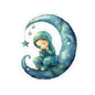 Moonlit Dreams Sticker Set, Cute Kid Stickers, Whimsical Decor, Laptop Stickers, Kids Room Decor, Celestial Theme
