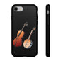 Musical Instrument Phone Case - Violin & Banjo Design, Music Lover Gift, Unique Phone Cover, Holiday Gift, Durable Tough Cases