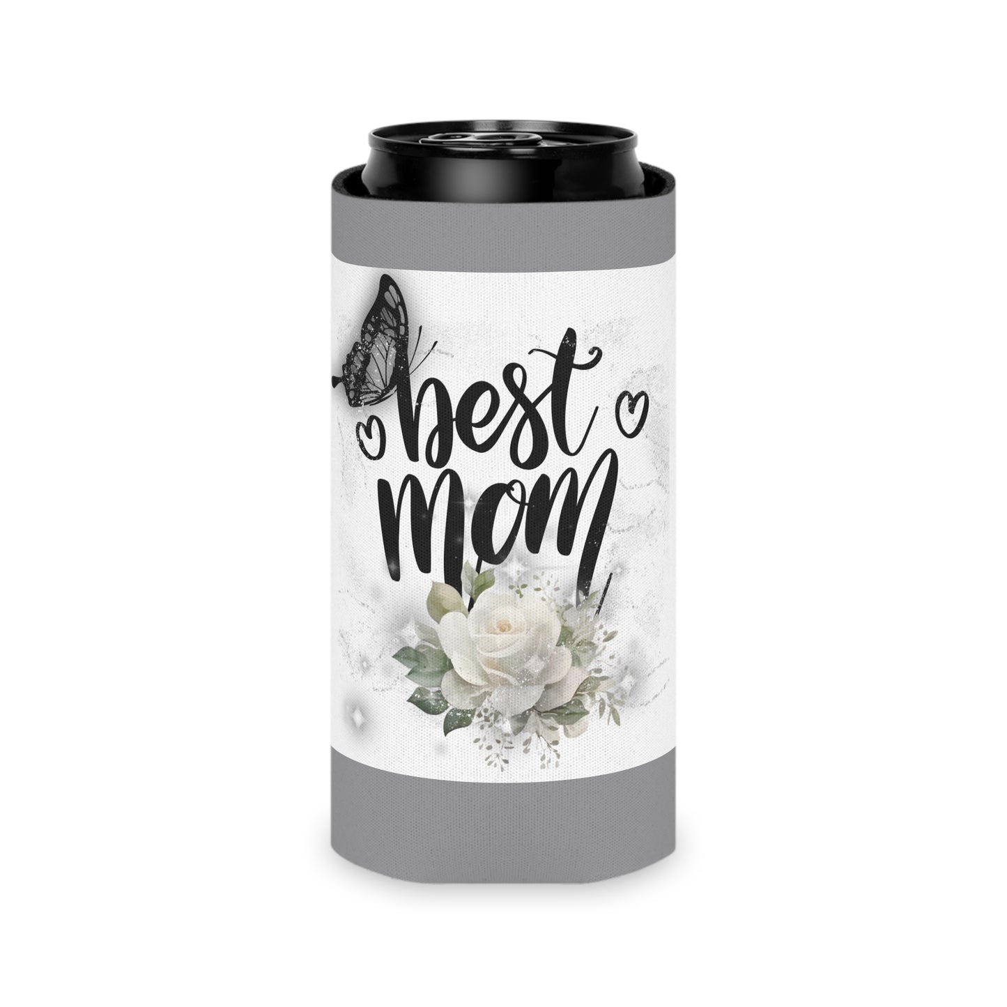 Best Mom Can Cooler - Perfect Gift for Mother's Day, Birthday, BBQs, Outdoor Fun, Family Gatherings, Stylish Drink Holder