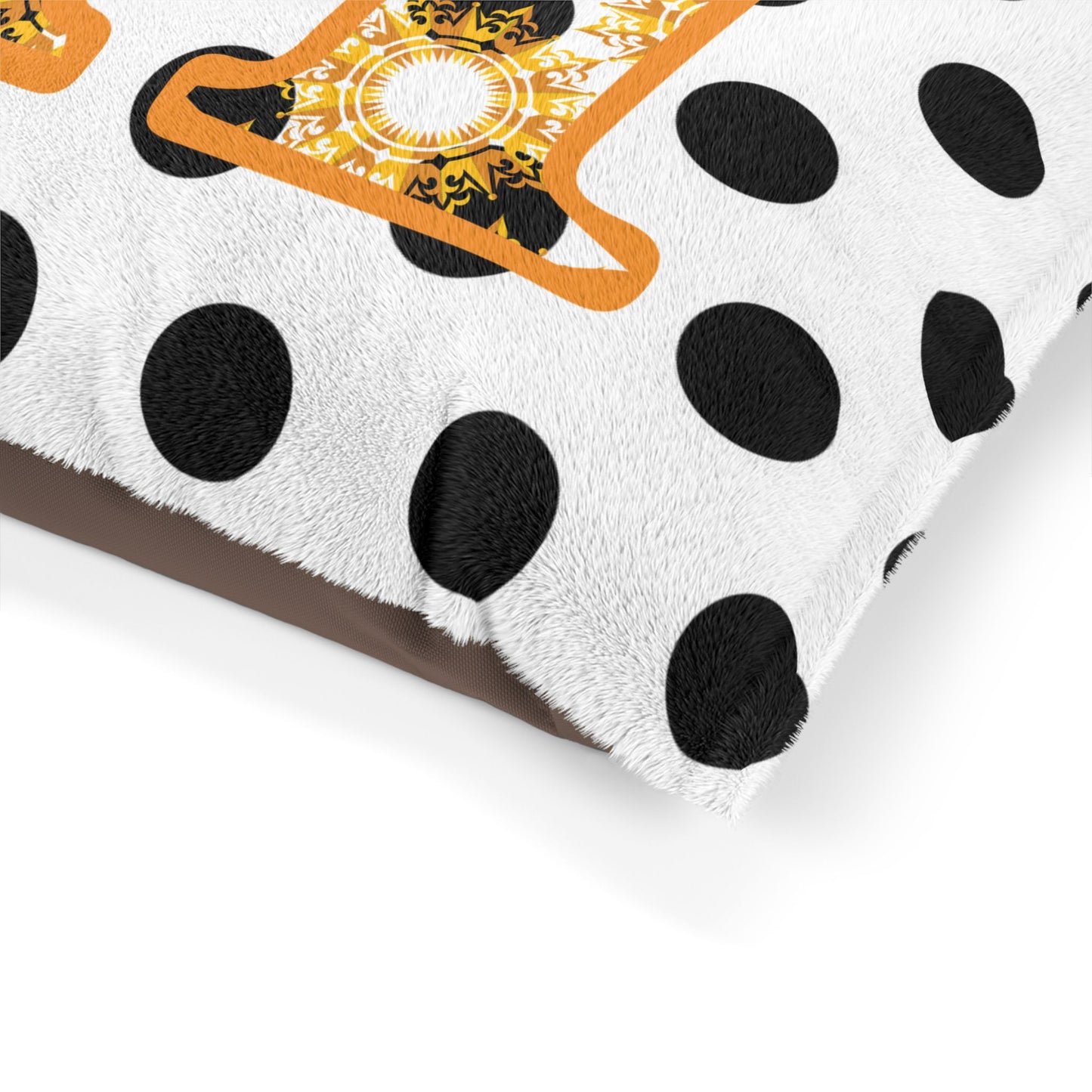 Chic Personalized Pet Bed with Polka Dots, Dog Bed, Cat Bed, Cozy Pet Cushion, Custom Name Gift for Pet Lovers, Stylish Home Decor