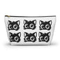 Cute Cat Accessory Pouch, Makeup Bag, Zipper Pouch, Gift for Cat Lovers, Organizer for School, Travel Essentials