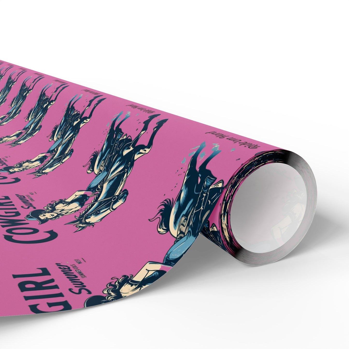 Cowgirl Wrapping Paper - Fun Gift Wrap for Birthdays, Western Theme Parties, Cowgirl Decor, Unique Gift Wrapping, Cute Cowgirl Print