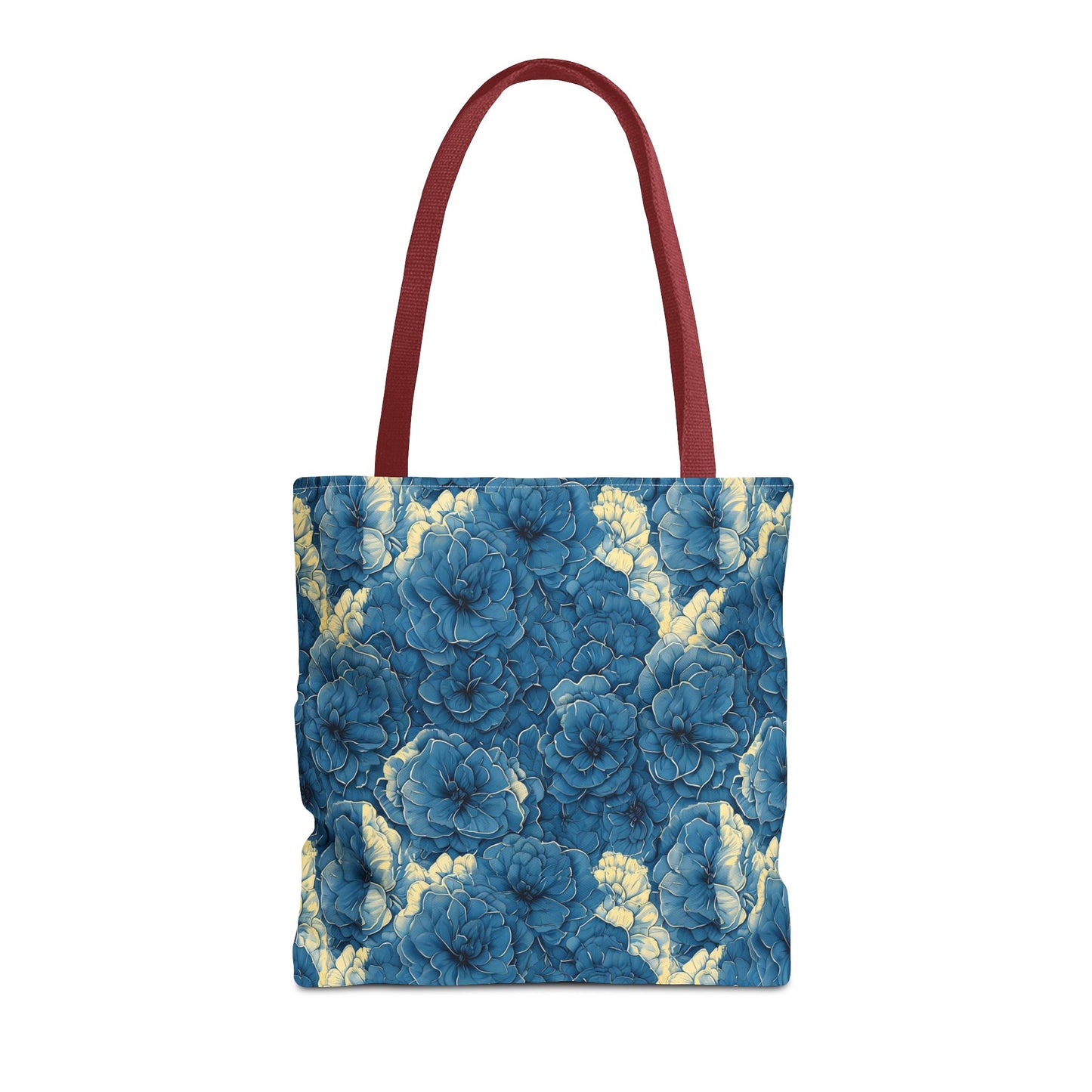Floral Blue Peony Tote