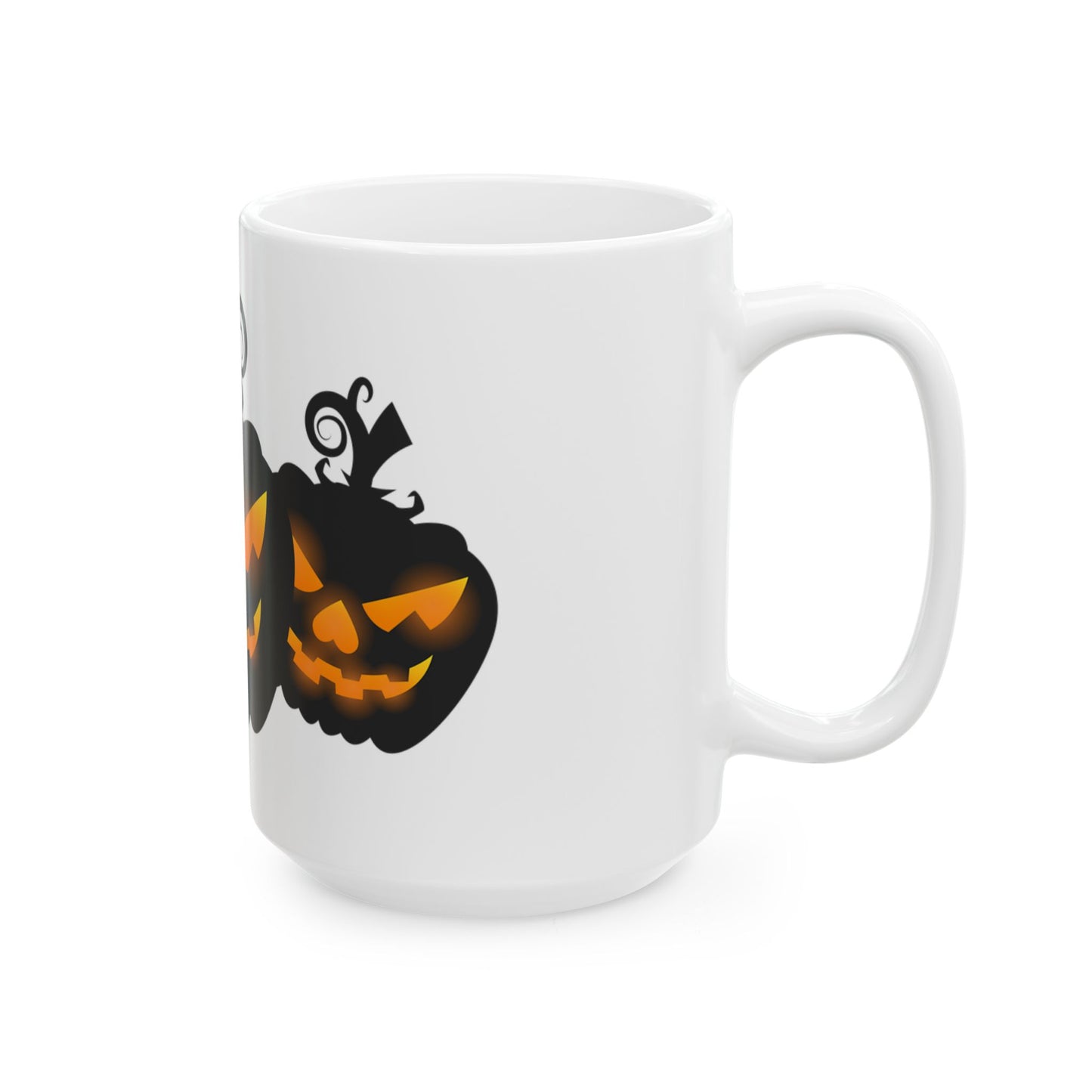 Spooky Pumpkin Ceramic Mug - Perfect for Halloween, Coffee Lovers Gift, Autumn Decor, Tea Time, Pumpkin Spice Enthusiasts