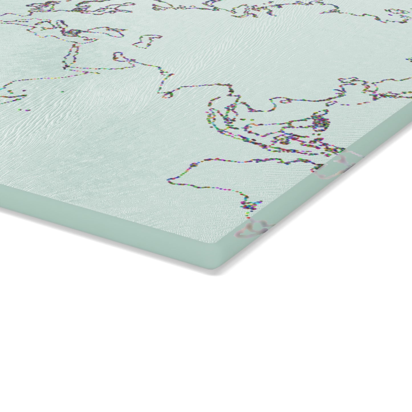 World Map Glass Cutting Board, Kitchen Decor, Unique Gift, Culinary Accessory, Home Cooking, Travel Enthusiast Gift