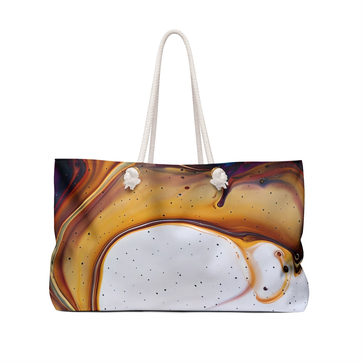 Abstract Marble Weekender Bag, Stylish Travel Tote, Beach Bag, Weekend Getaway