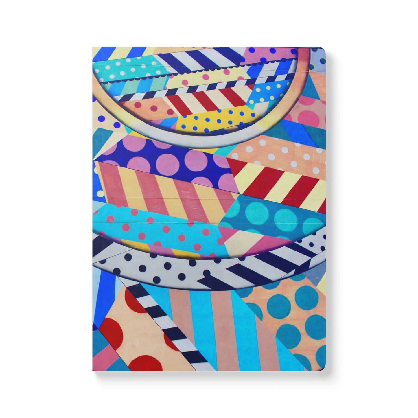 Colorful Patterns Softcover Journal, Vibrant Notebook for Creative Minds