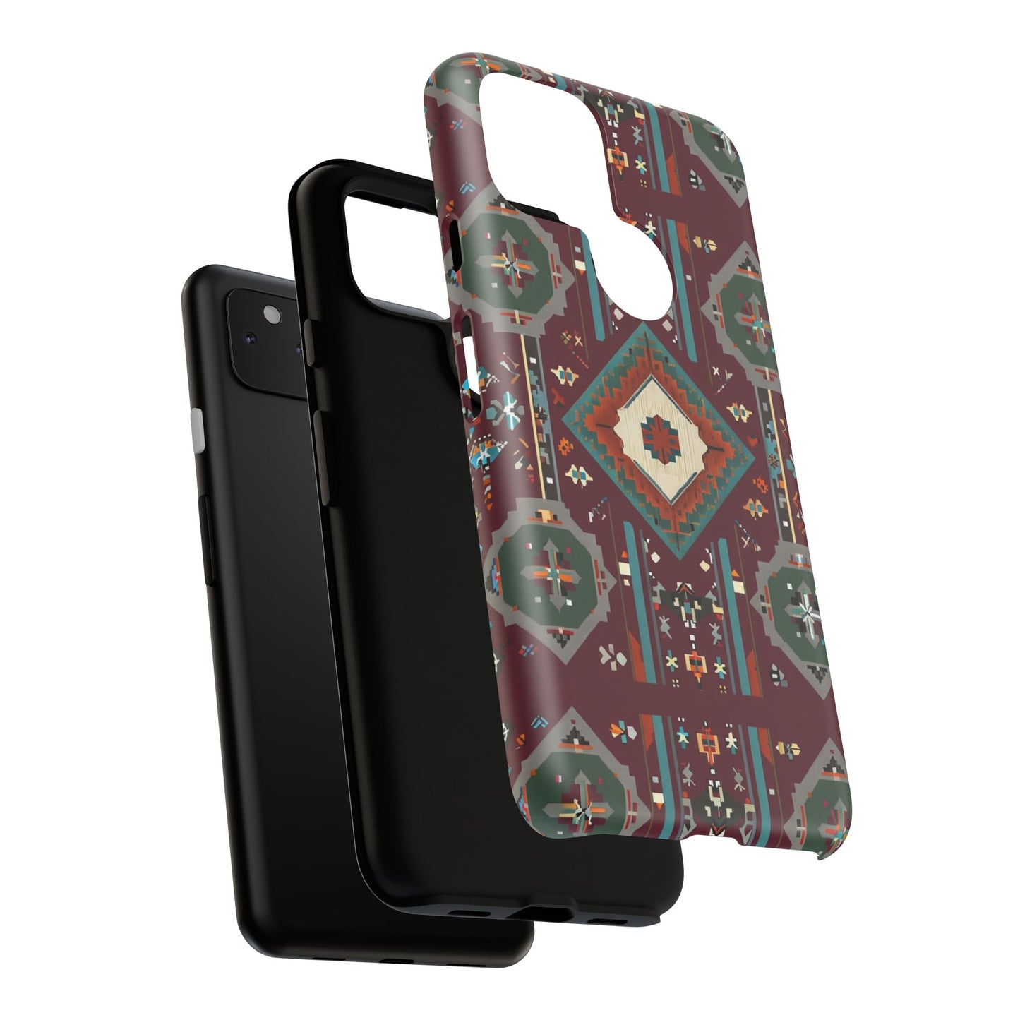 Tribal Pattern Phone Case - Boho Chic, Tough Durable Cover, Stylish Tech Accessory, Gift for Him/Her, Festival Essentials