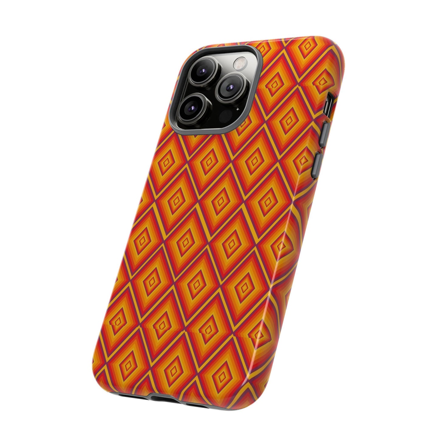 Geometric Phone Case, Tough Cases for Protection, Stylish Smartphone Cover, Vibrant Patterned Phone Accessory, Unique Gift Idea, [...]