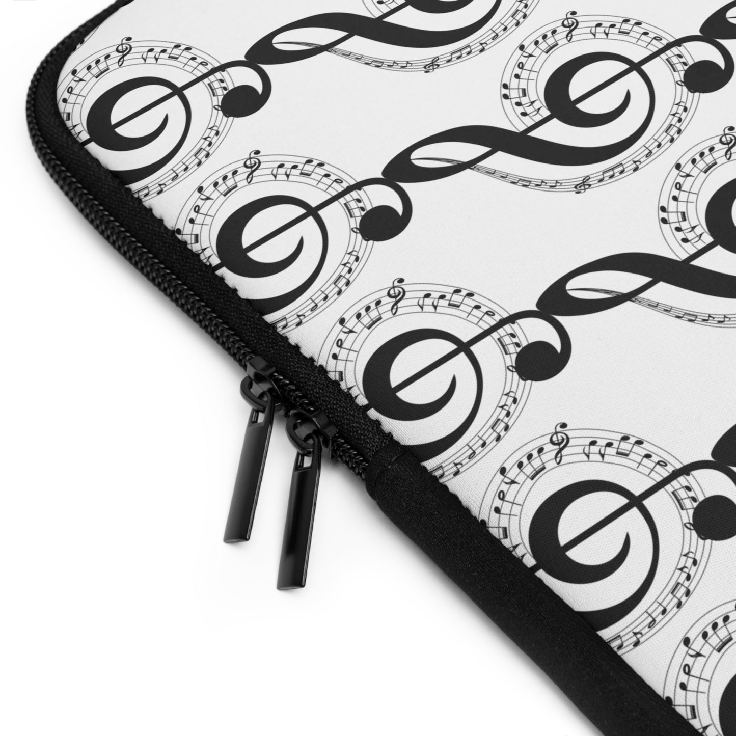 Musical Notes Laptop Sleeve | Perfect for Musicians, Unique Gift for Music Lovers, Creative Tech Accessory, Music-Themed Sleeve