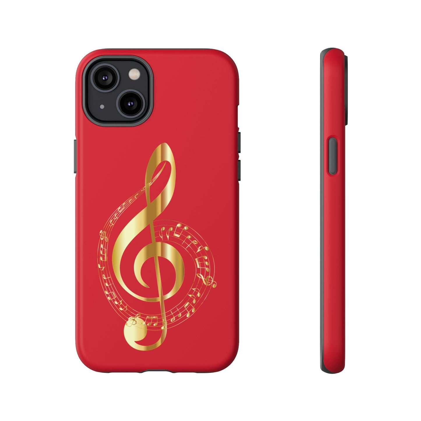 Tough Cases - Red Musical Note