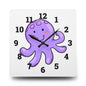 Cute Octopus Acrylic Wall Clock - Fun Kids Room Decor