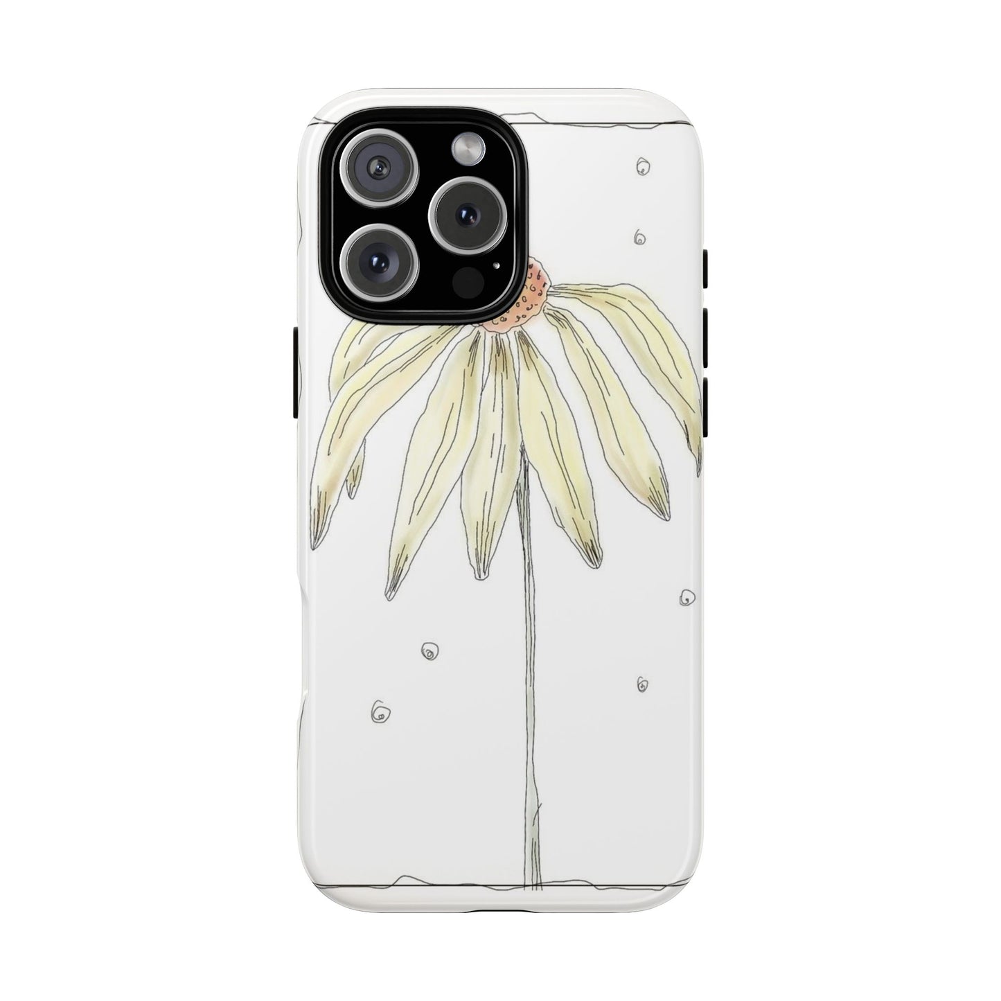 Flower Phone Case with Delicate Design, Tough Phone Cover, Nature Lover Gift, Floral Tech Accessory, Stylish Phone Protection
