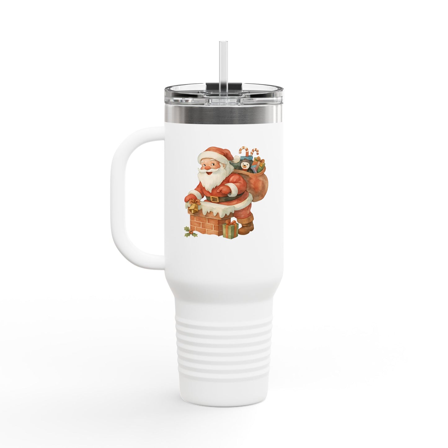 Festive Insulated Travel Mug with Santa and Holiday Designs | Perfect for Christmas Parties, Gift for Coffee Lovers, Winter Travel, [...]