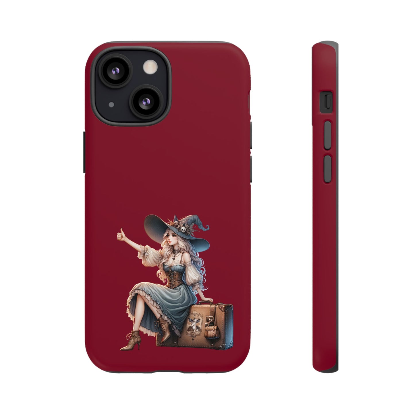 Witchy Phone Case - Magical, Durable - Halloween Gift, Cosplay Accessory, Cute Witch Design