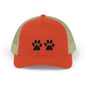 Paw Print Snapback Trucker Cap - Dog Lovers Hat, Pet Dad Gift, Adjustable Cap for Animal Lovers, Outdoor Activities, Casual Wear