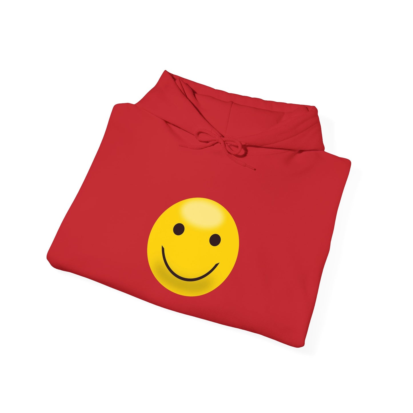 Smiley Face Hooded Sweatshirt, Unisex Cozy Hoodie, Casual Streetwear, Perfect Gift for Friends, Happy Apparel for Everyday Wear