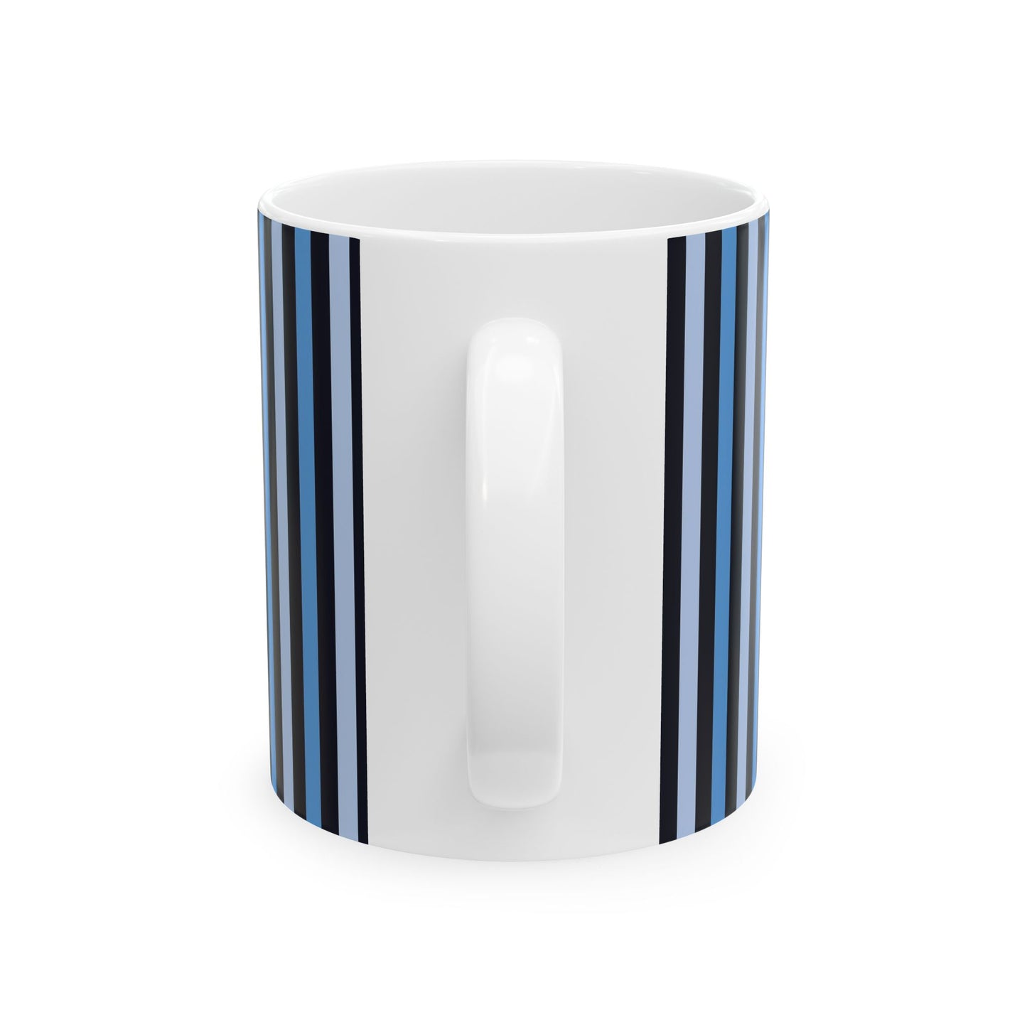 Modern Striped Ceramic Mug - Stylish Coffee Cup, Cute Gift, Office Decor, Birthday Present, Beverage Holder