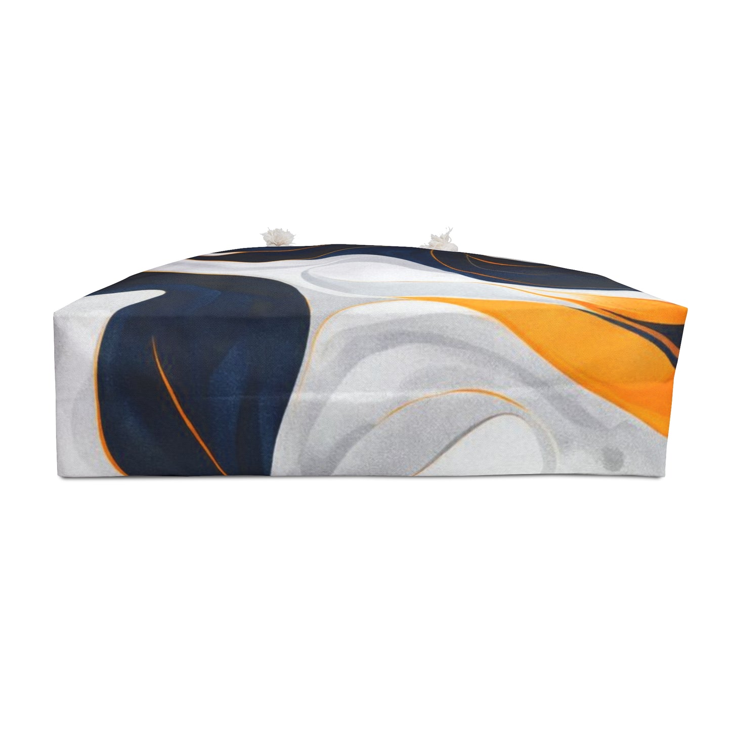 Abstract Navy & Gold Swirl Weekender Bag — Stylish Travel Tote
