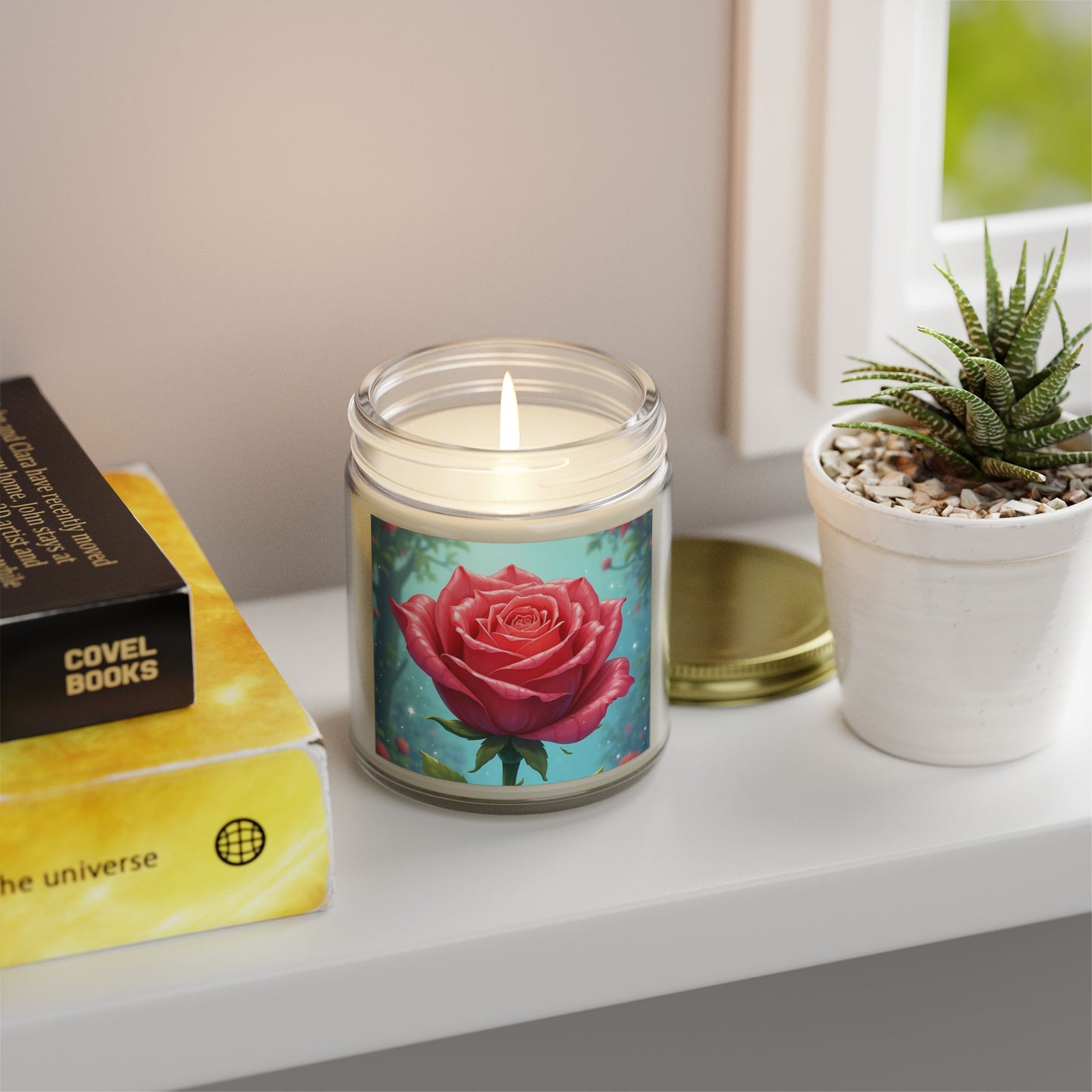 Rose Scented Candles, Aromatic Decor, Relaxing Gifts for Her, Birthday, Mother's Day, Home Fragrance