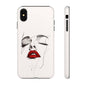 Stylish Phone Case with Artistic Lip Design, Femme Tech Accessory, Trendy Device Cover, Gift for Her, Unique Phone Accessories