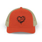 Heart-Shaped Love Snapback Trucker Cap, Adjustable Hat for Friends, Gifts for Couples, Valentine’s Day Cap, Casual Wear, Stylish Sun Hat