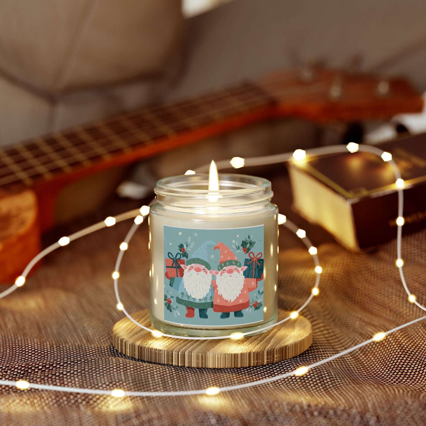 Festive Scented Candles | Coconut Apricot Wax, Holiday Decor, Gifts for Her, Home Fragrance, Christmas, Cozy Atmosphere, Seasonal Decor