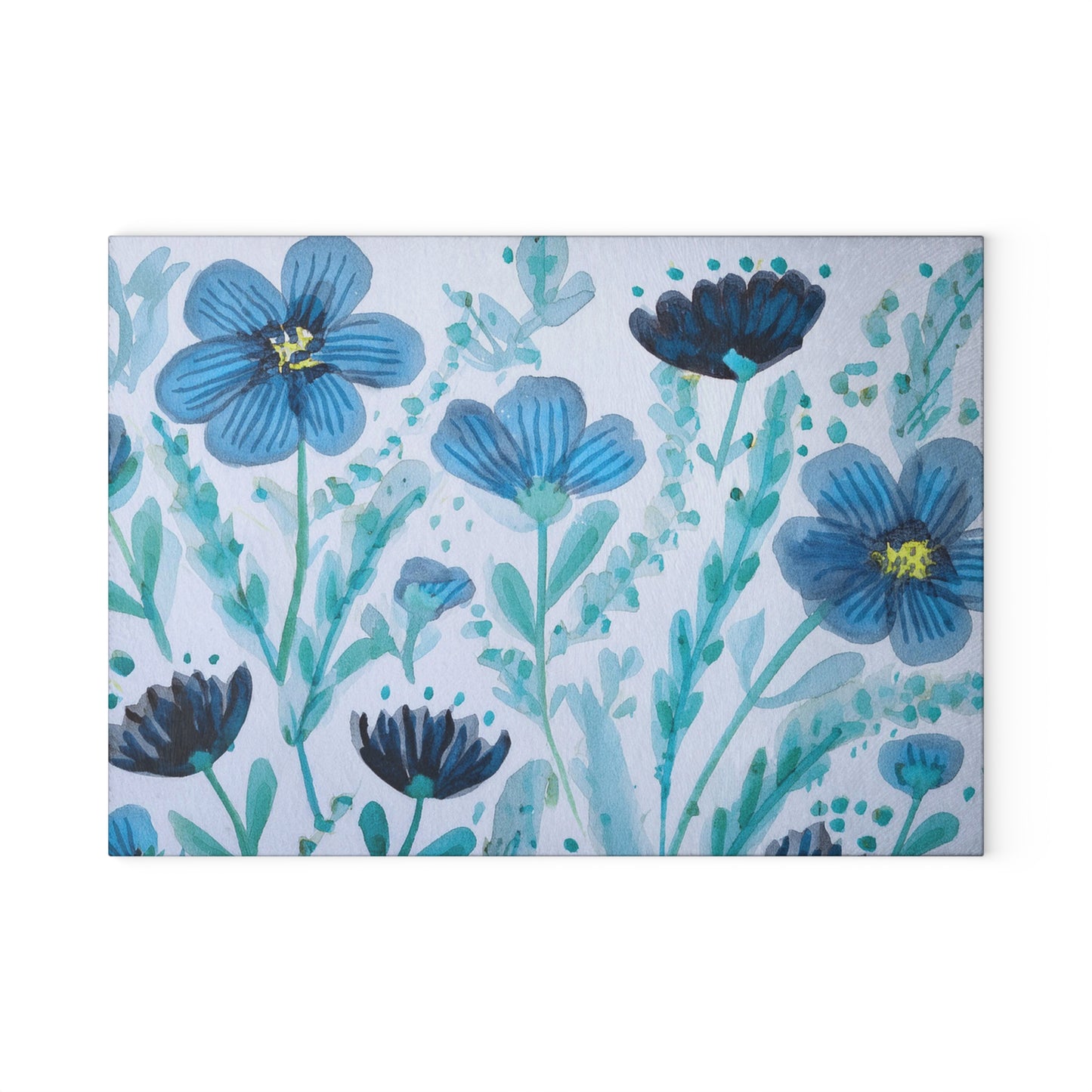 Floral Glass Cutting Board, Kitchen Decor, Housewarming Gift, Wedding Present, Unique Kitchen Accessory, Design for Home