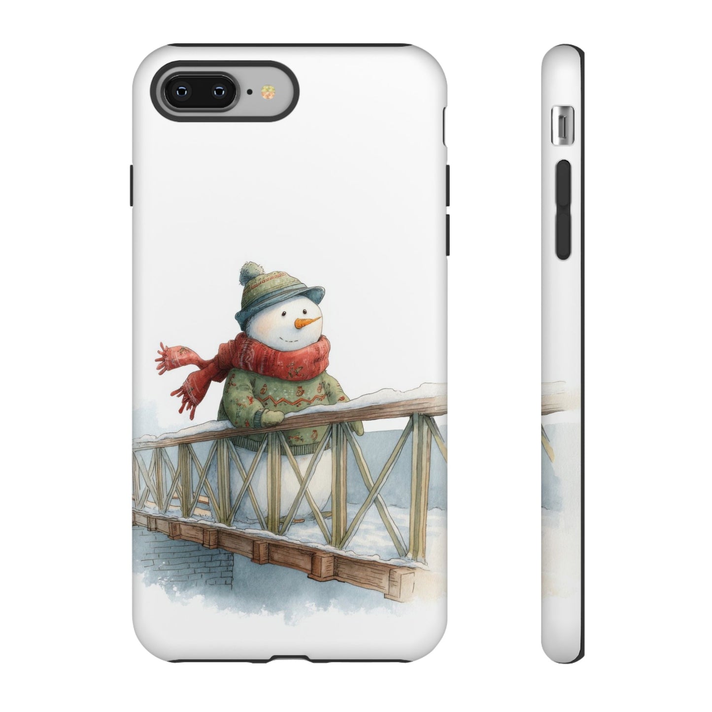 Snowman Phone Case – Winter Holiday Gift, Cute Snowman Design, Winter Accessories, Protective Phone Case, Unique Christmas Present