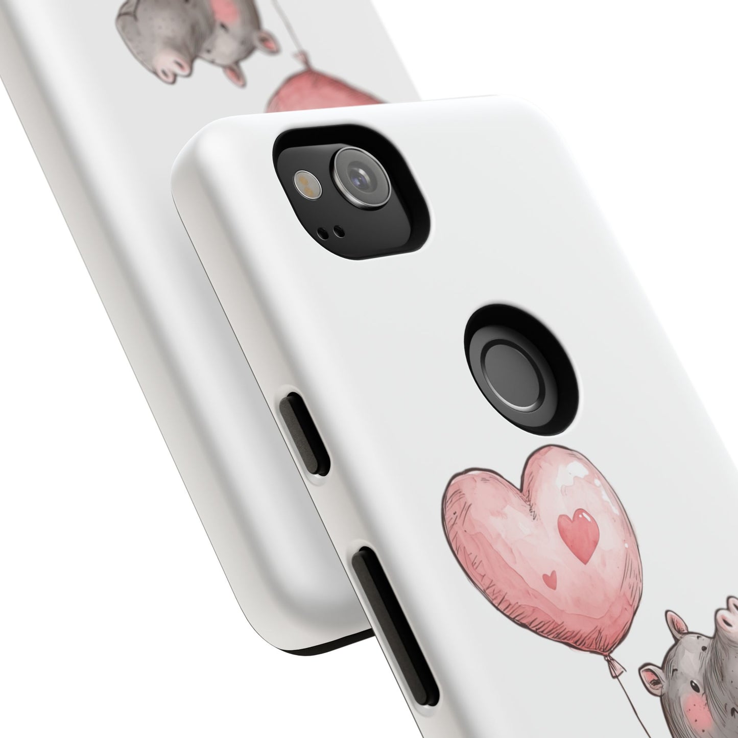 Cute Hippo Phone Case - Good Vibes Design, Animal Lover Gift, Fun Accessory, Birthday Present, Phone Accessories
