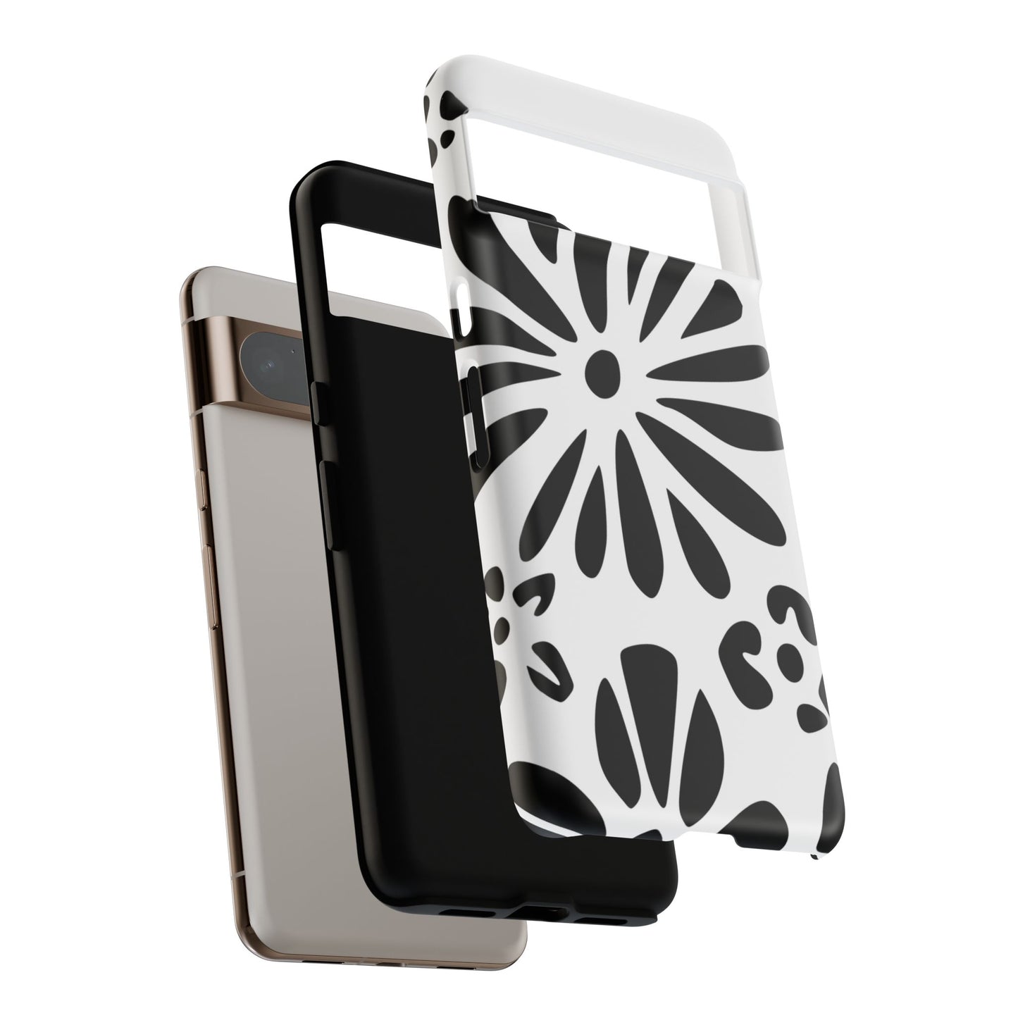 Stylish Phone Case with Floral Design, Tough Phone Cover for Her, Trendy Black and White Cell Phone Case, Unique Gift for Birthdays [...]