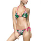 Tropical Floral Bikini, Green Floral Women's Swimsuit, Beachwear, Summer Vacay, Pool Party Essentials, AOP Swimwear