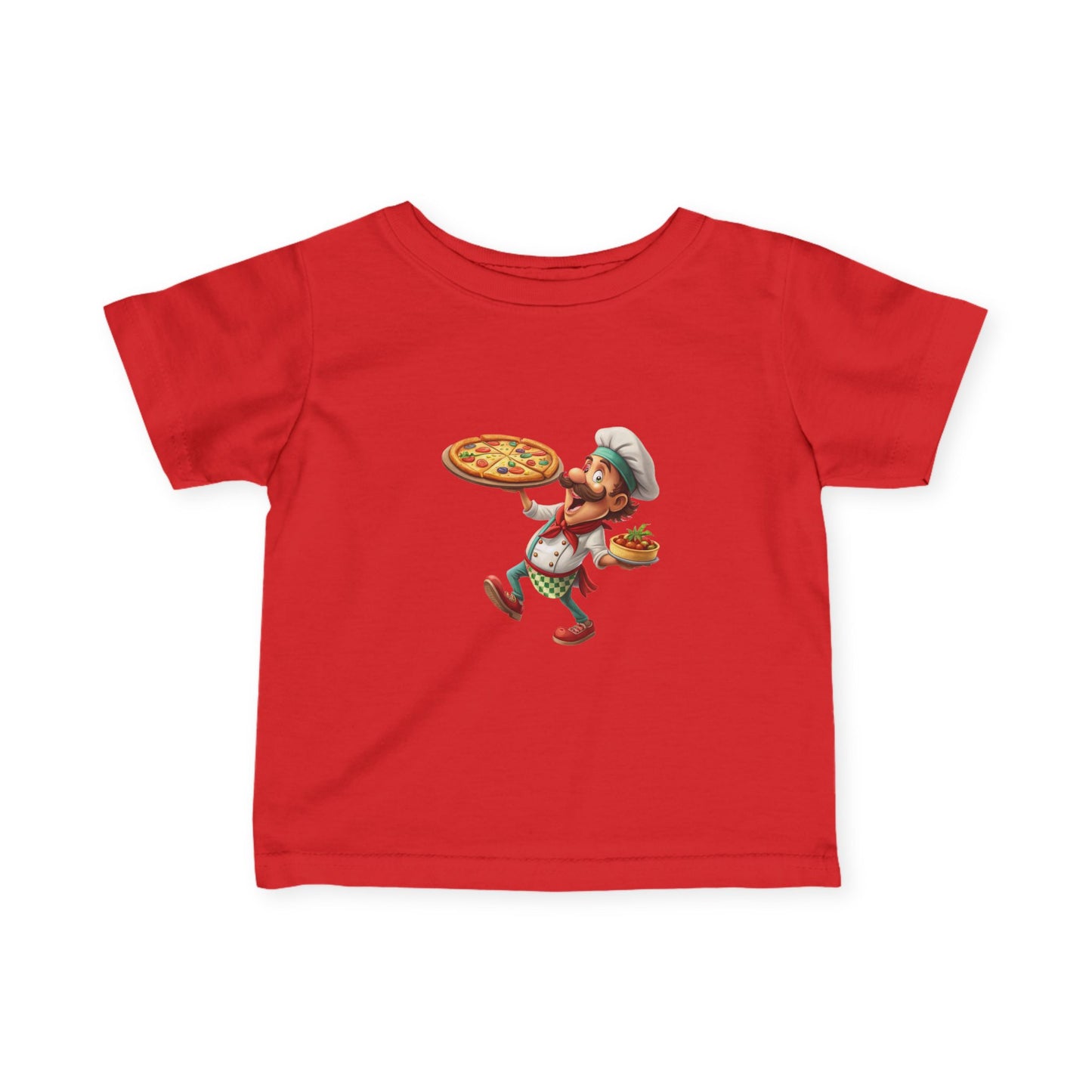 Pizza Chef Infant Tee, Cute Baby T-Shirt, Toddler Pizza Shirt, Gift for Little Chefs, Kids Cooking Outfit, Whimsical Baby Clothes
