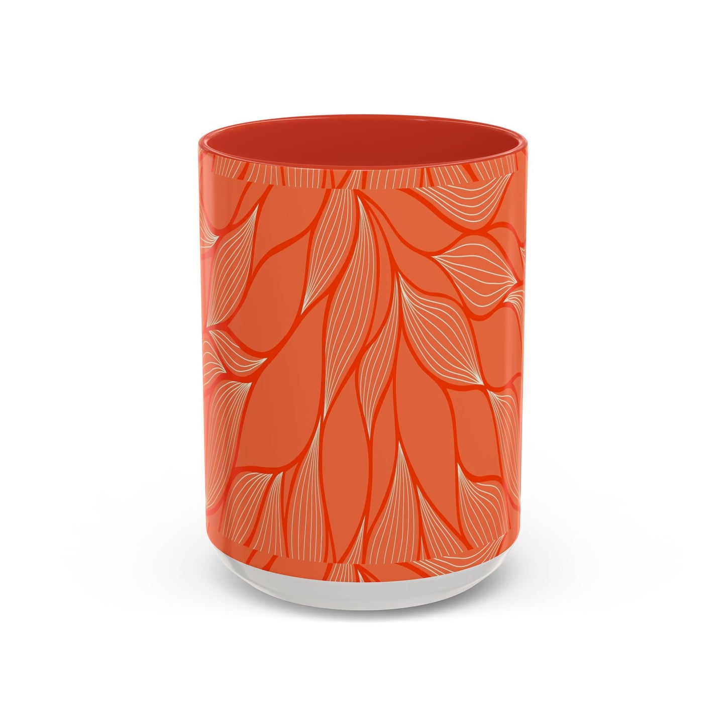 Stylish Accent Coffee Mug, Floral Pattern Drinkware, Unique Gift for Coffee Lovers, Home Decor, Kitchenware, Vibrant Design