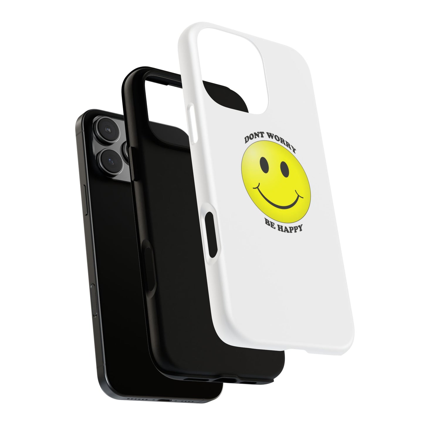 Happy Face Phone Case, Tough Cases, Don’t Worry, Be Happy, Cute Gift for Friends, Positive Vibes, Fun Mobile Accessories