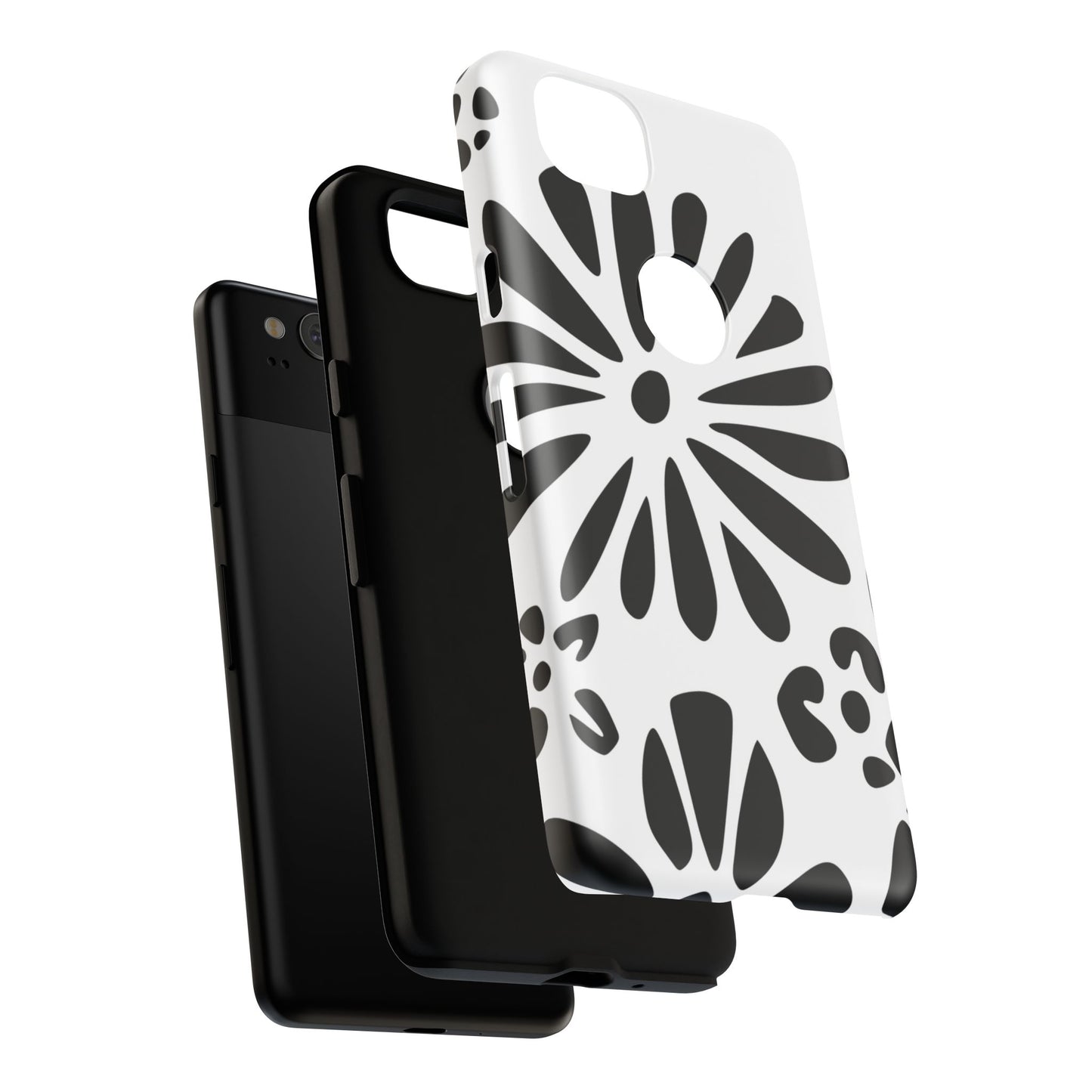 Stylish Phone Case with Floral Design, Tough Phone Cover for Her, Trendy Black and White Cell Phone Case, Unique Gift for Birthdays [...]