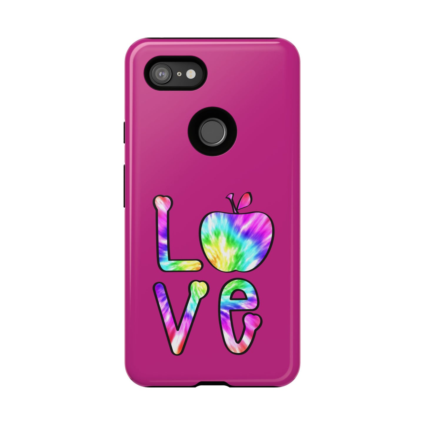 Colorful Love Phone Case, Tough Cases for iPhone, Cute Phone Accessory, Gift for Her, Summer Vibe Phone Cover