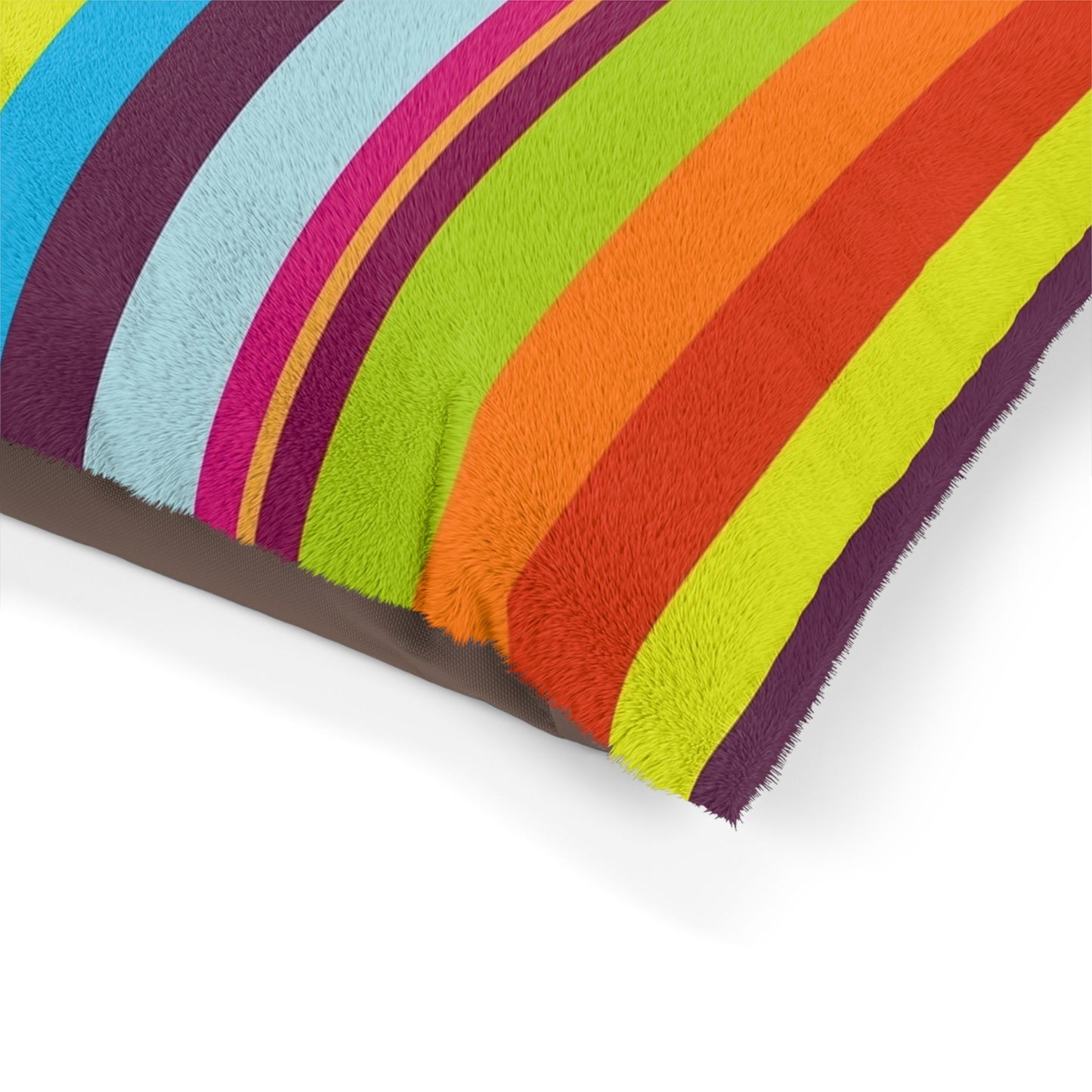 Vibrant Striped Pet Bed - Cozy Dog & Cat Cushion for Comfort, Modern Design Pet Bedding, Colorful Pet Furniture, Pet Gift
