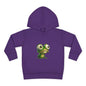 Whimsical Toddler Frog Pullover Hoodie, Cute Kids Fleece Sweater, Playful Toddler Clothing, Children's Gift, Animal Lover Apparel