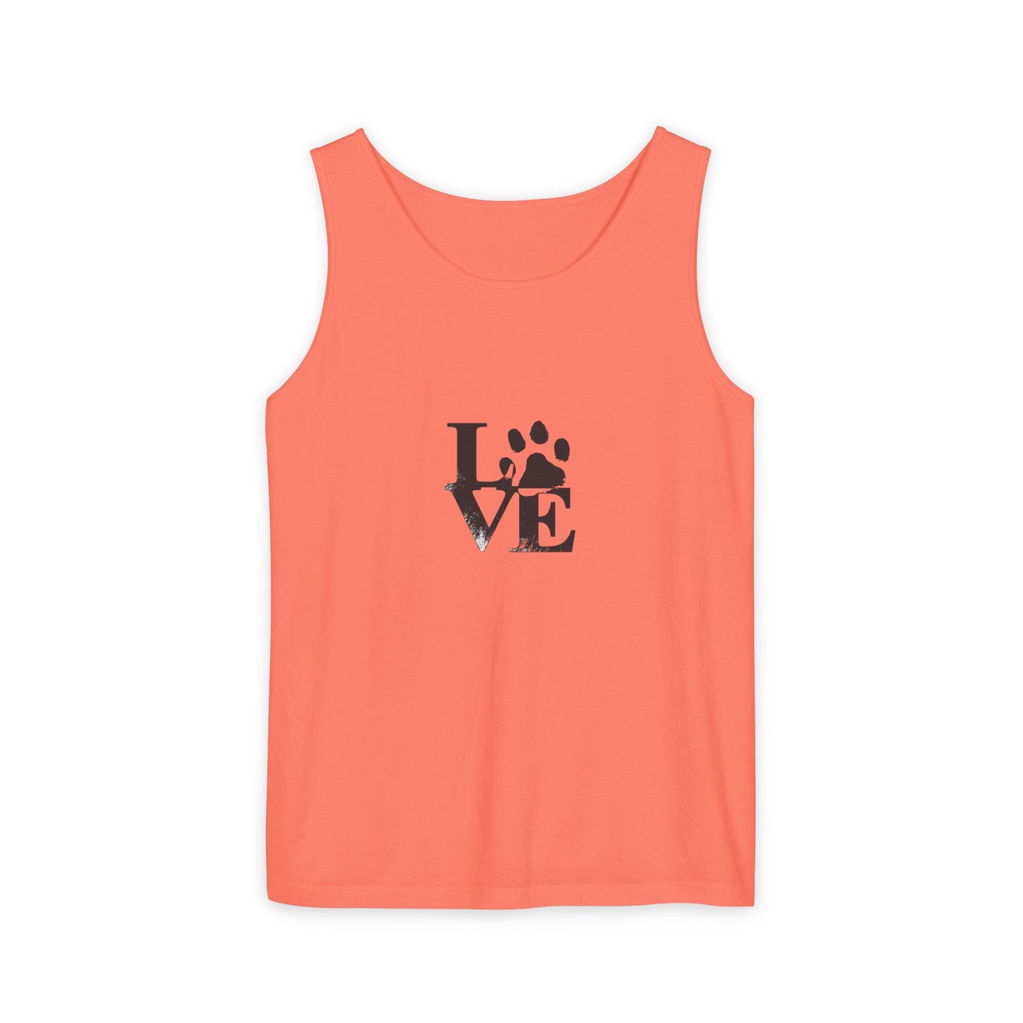 Paw Print Love Tank Top | Animal Lover Gift, Summer Tee, Pet Adoption Support, Casual Wear, Gift for Dog Mom/Dad