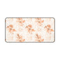 Floral Desk Mat — Soft Peach Watercolor Blossoms Mouse Pad