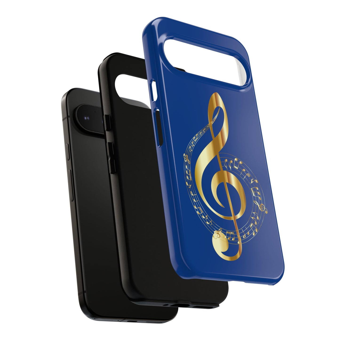 Tough Cases Blue and Gold Musical Note