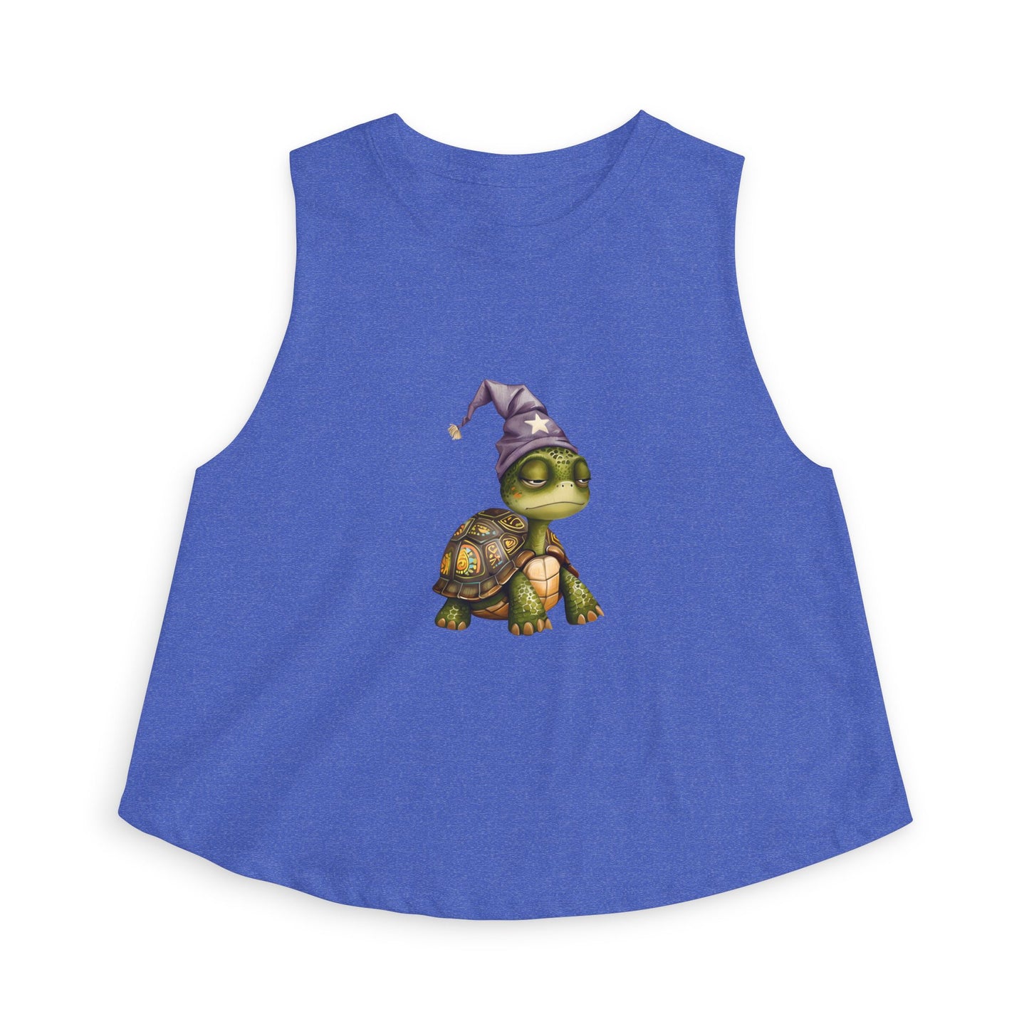 Turtle Wizard Crop Top — Cute Magical Turtle Graphic Tank