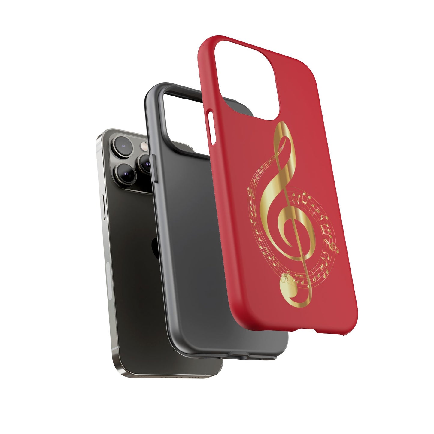 Tough Cases - Red Musical Note